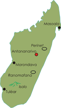 Karte von madagaskar